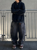 Strap Rope Cargo Wide Denim
