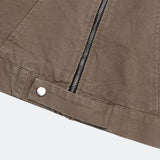 Round Slit Biker Jacket