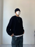 Side Zipper Round Knit