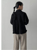 Peach Frill Loose-Fit Shirt