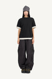 Canvas Cargo Curved Pants