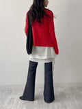 Punching Round Cardigan T-shirt