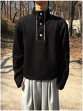 Dev Turtleneck Crop Waffle Sweatshirt