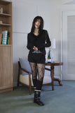 Ari fur V-neck knit