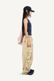 Button ribbed sleeveless