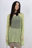 Long boat neck knit
