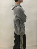 Meliou Crop Knit Hood Zip-Up