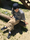 Mad Pintuck Bermuda Cargo Pants