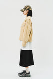 (W) Belted Pleats Skirt