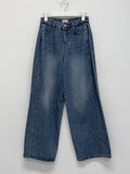 606 Balloon Wrinkle Wide Denim Pants