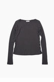 Side button slit long sleeve