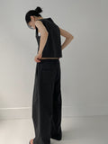 Luev Strap Nylon Wide Pants