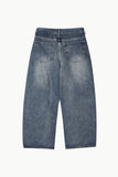 Star side patch denim pants