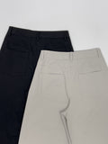 Odd High-Waisted Cotton Wide Pants