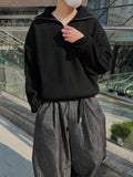 Half Zip-Up Wool Knit