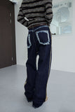 western tassle denim