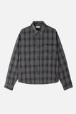 Lucent pigment over check shirt