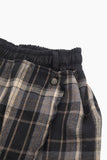 Checker drape layered pants