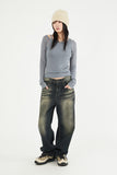 Cloudy domingo washed denim pants