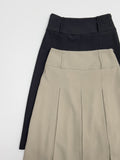 Low Midi Pleated Skirt