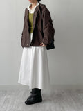 Johnny Cotton Flare Long Skirt