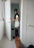 PERFORATED LACE MINI DRESS