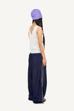 Side ethnic nylon pants