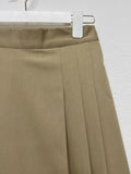 Anne pleated long skirt