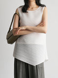 [Premium] Linea Pleats Unbalance Sleeveless Set