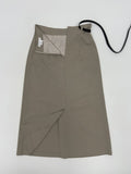 [Belt set] Bella pleated A-line long skirt