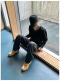 Module Basic Waffle U-neck Long Sleeve