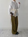 Raccoon V-neck loose-fit knit