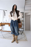 suede shirring boots