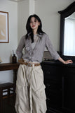 One Pleated Wrinkle Blouse