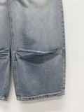 855 Pintuck Wide Denim Pants