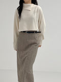Ronta Unbalance Wool Crop Knit