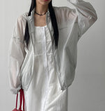 Millet See-Through Overfit Windbreaker