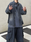 Gradation Washed Denim Shirt