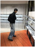 Bart washed straight denim pants
