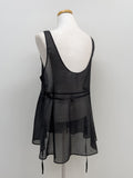 Dove See-Through Layered Bustier