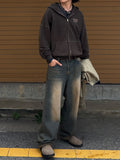 Western Mood Sand Wide Denim