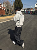Nordic Slub Wide Flare Denim Pants