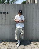 Rivet Patchwork Short Sleeve Shirt