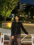 Pink Teen Black Washed Denim