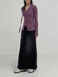 Hush V-neck ribbed cardigan