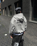 Crop Stars and Stripes Hood Zip-Up