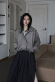 Denny Pleated Long Skirt