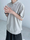 SS Comfort Half Open Collar Knit