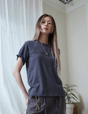 pintuck cotton top