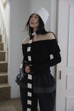 Peulinjeu Boucle Knit Thin Muffler